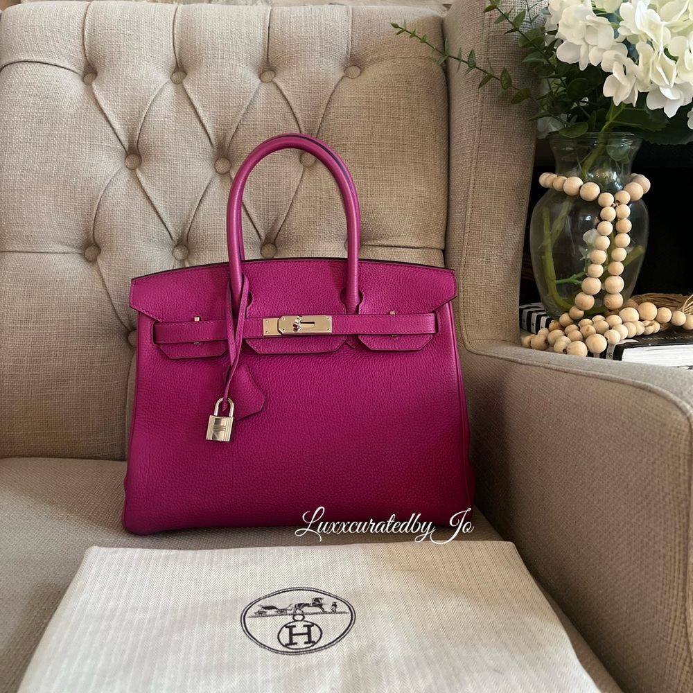 ❌SOLD❌Hermes Birkin 30 Rose Pourpre PHW
Togo Leather Stamp C (2018-2019)